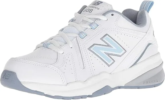 New Balance Women's 608 V5 Cross Trainer – Ideal walking shoes for pregnant women with PU Foam insert, lightweight EVA foam midsole, and Phantom Liner for ultimate comfort and support.