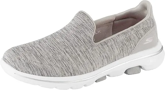 Skechers Women's Go Walk 5 True Sneaker – Best maternity work shoes with Ultra Go midsole cushioning and Air Cooled Goga Mat insole for all-day comfort and support.